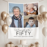 Chapter 50 Custom Photo Collage 50th Birthday