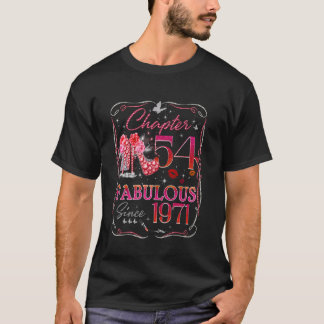 Chapter 54 Fabulous Since 1971 54th Diamond Birthd T-Shirt