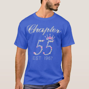 Chapter 55 EST 1967 55Th Birthday Tee Gift For Wom