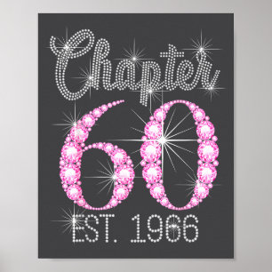 Chapter 60 Est 1966 Happy 60th Birthday Gift  Poster