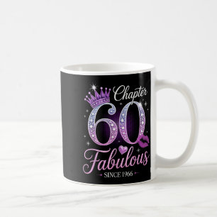 Chapter 60 Fabulous Since 1966 60th Birthday Queen Coffee Mug