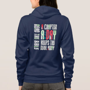 Chapter A Day Keep The Devil Away-Funny Christian  Hoodie