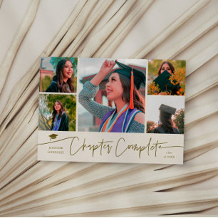 Chapter Complete Cream Grad Multi Photo Announcement