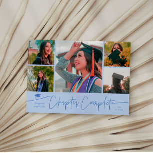 Chapter Complete Icy Blue Grad Multi Photo Announcement