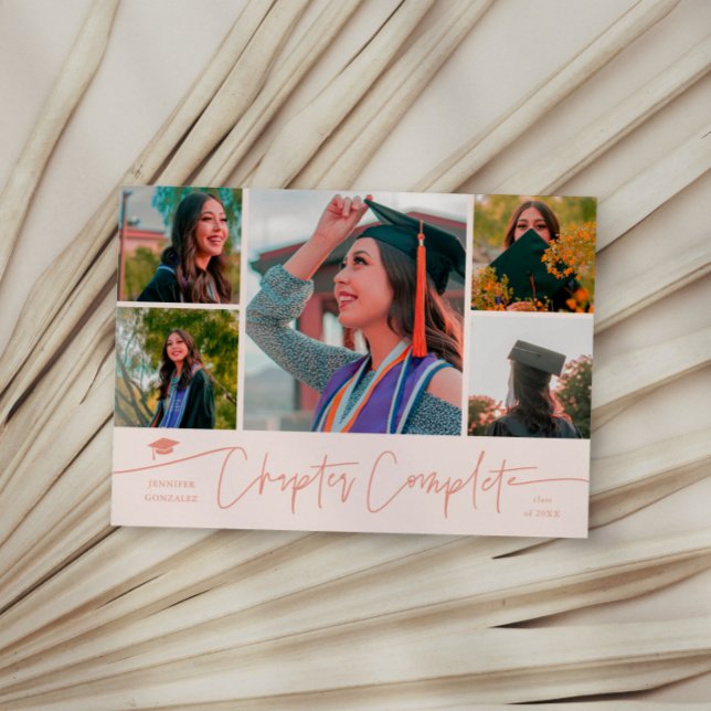 Chapter Complete Peach Grad Multi Photo Announcement (Creator Uploaded)
