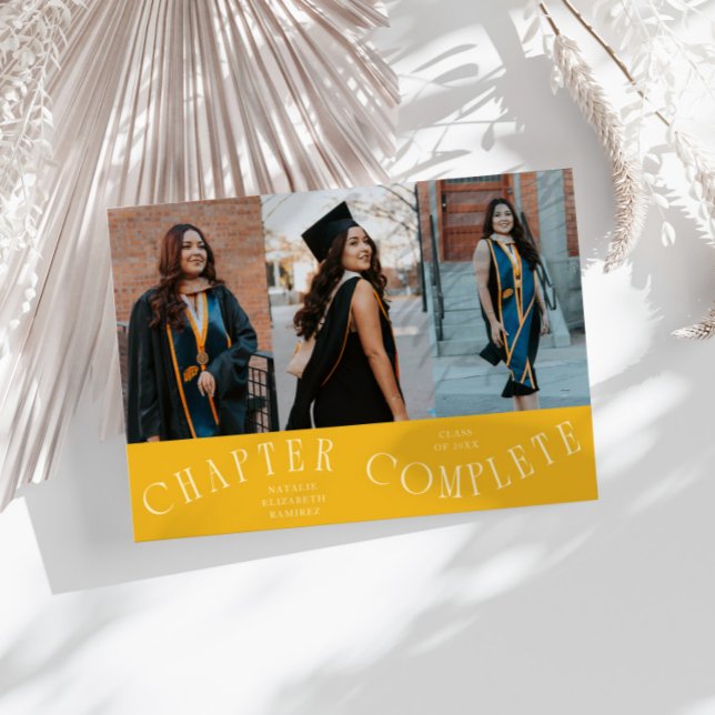 Chapter Complete Typography Yellow Grad Photo  Announcement (Creator Uploaded)