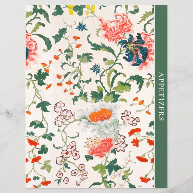 Chapter Divider | Appetizers | Stylish Floral (Front)