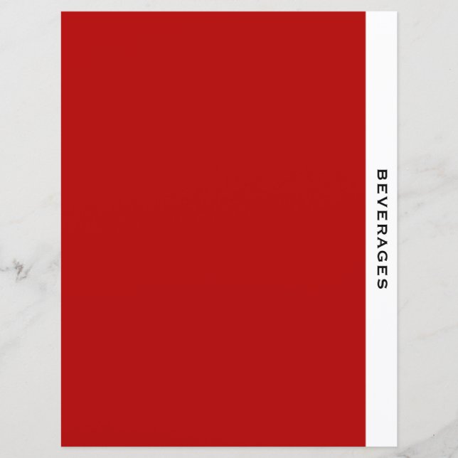 Chapter Divider | Beverages | Red Black & White (Front)