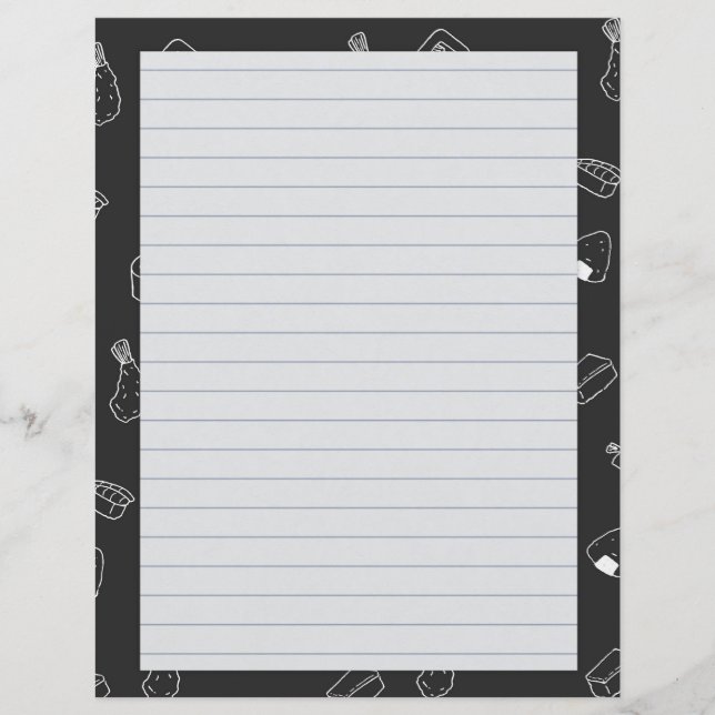 Chapter Divider Pages for Recipe Binders (Front)