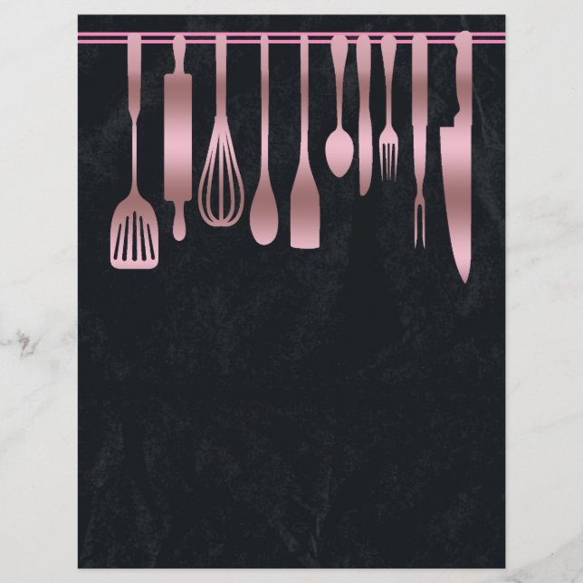 Chapter Divider Pages for Recipe Binders (Front)