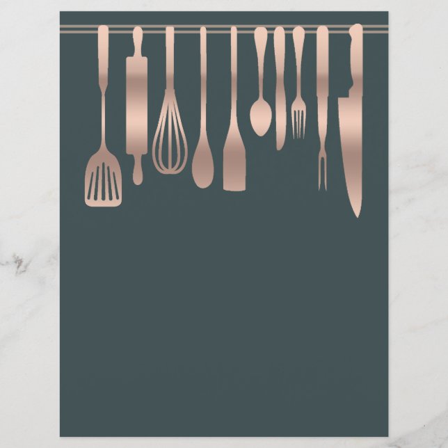 Chapter Divider Pages for Recipe Binders (Front)