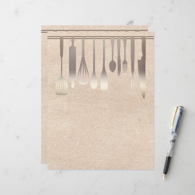 Chapter Divider Pages for Recipe Binders (Front/Back In Situ)