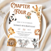 Chapter four Storybook Jungle Safari 4th Birthday 