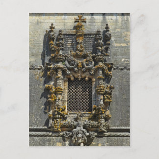 Chapter House Window in Tomar. Portugal Postcard