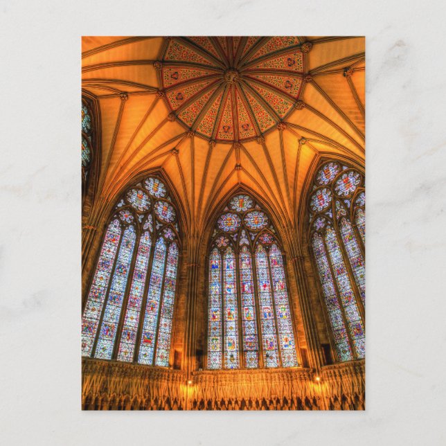 Chapter House York Minster Postcard (Front)