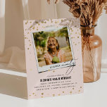 Chapter Ninety Fun Modern Photo 90th Birthday Invitation<br><div class="desc">Chapter NINETY! Invite friends and family to celebrate a 90th birthday party with these fun modern adult birthday invitations. Design features a photo snap, the text 'Chapter Ninety in serif and calligraphy font, faux gold glitter confetti and an editable birthday template that is easy to customise with your own event...</div>