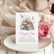 Chapter One 1st Girl Book Themed First Birthday