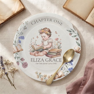 Chapter One Storybook First Birthday Personalised  Paper Plate