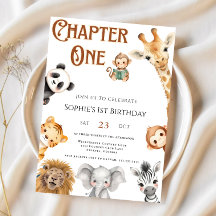 Chapter One Storybook Jungle Safari 1st Birthday
