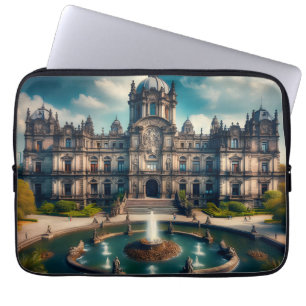 Chapultepec Castle Mexico Vintage Travel Laptop Sleeve