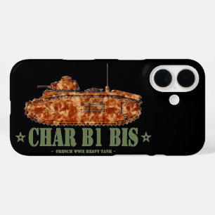 Char B1 bis World War Two French Heavy Tank WWII iPhone 16 Case