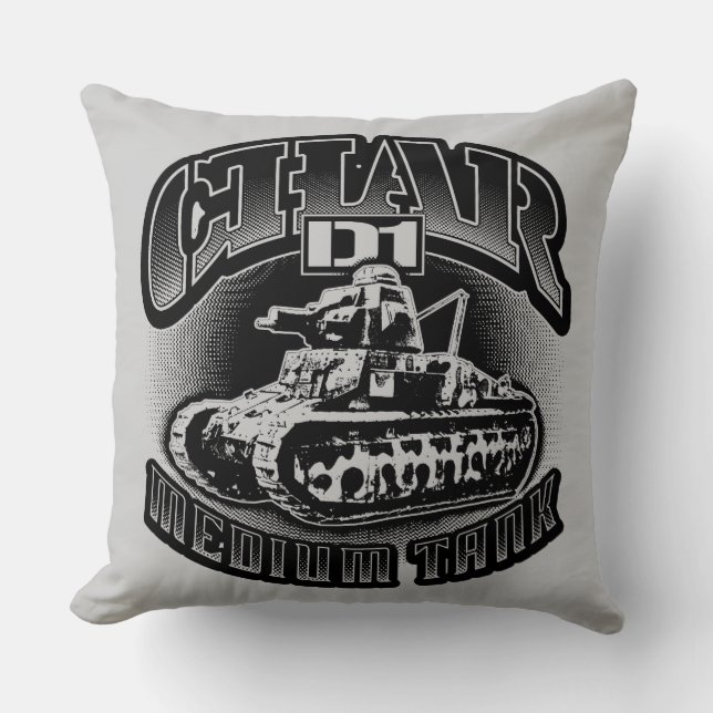 Char D1 Throw Pillow Throw Pillow (Front)