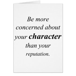 Character and Reputation