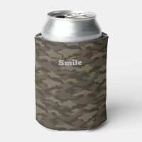 CHARACTER CUSTOM CAMOUFLAGE (SEPIA) CAN COOLER