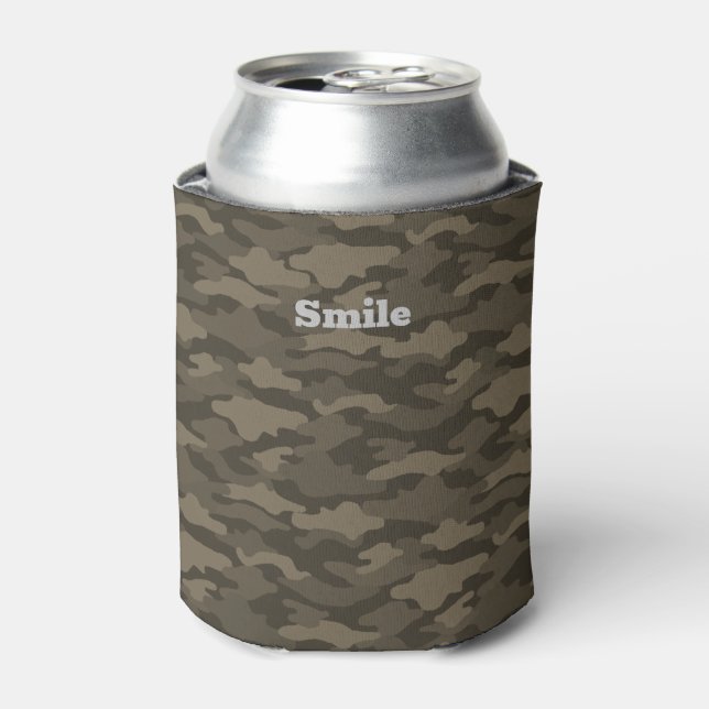 CHARACTER CUSTOM CAMOUFLAGE (SEPIA) CAN COOLER (Can Front)