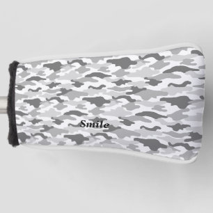 CHARACTER CUSTOM CAMOUFLAGE (WHITE) GOLF HEAD COVE COVER