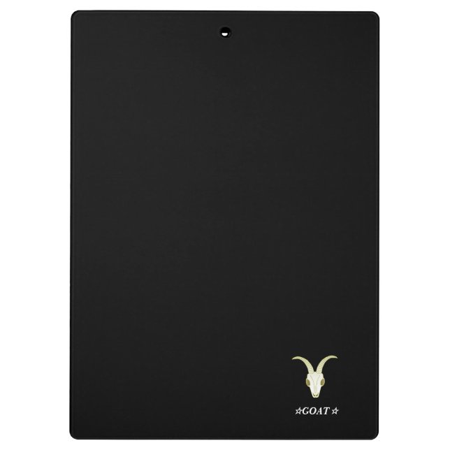 Character Custom GOAT Black Clipboard (Back)