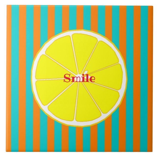 Character Custom Lemon Stripe Tile (Front)