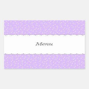 Character Custom Rose (Lavender)     rectangular s Rectangular Sticker