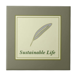 Character Custom Sustainable Life Green Tile