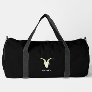 Character Customization GOAT Black Duffle Bag