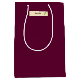 Character Customization Grape Burgundy Medium Gift Bag