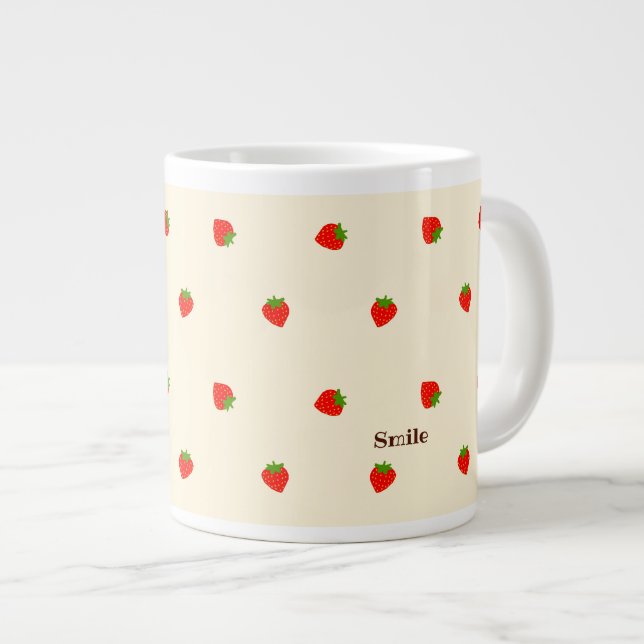 Character Customization ICHIGO Ivory Large Coffee Mug (Front Right)