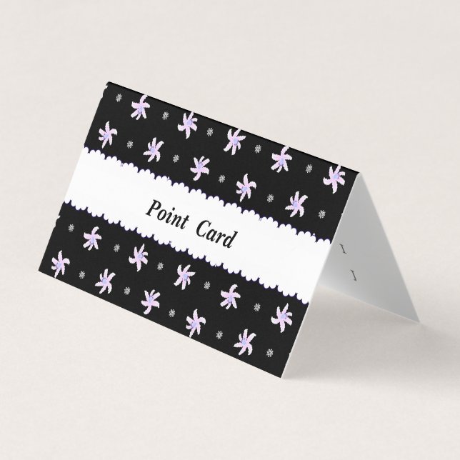 Character Customization Lily Black Business Card (Front)