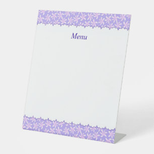 Character Customization Lily Lavender Pedestal Sign