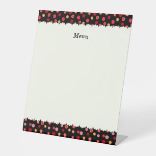 Character Customization ROSE Black Pedestal Sign