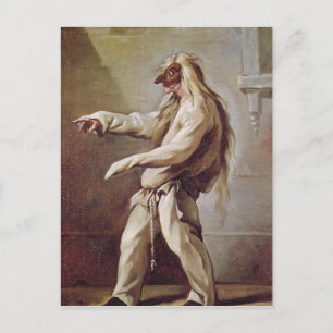 Character from the Commedia dell'Arte Postcard