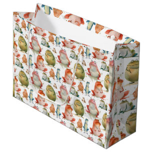 Character fun frogs large gift bag