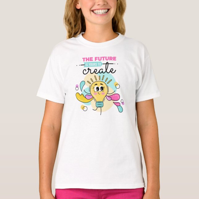 Character Light Creativity Colorfull T-Shirt (Front)