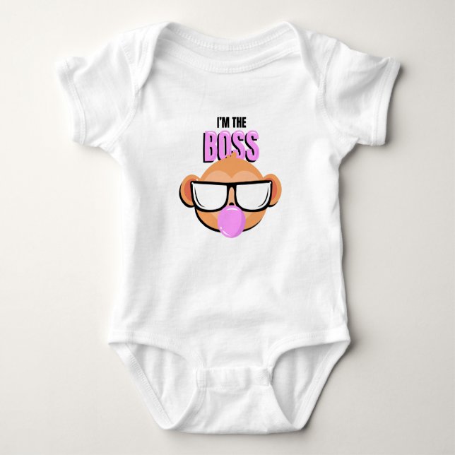 Character Monkey Cool Boss Baby Bodysuit (Front)