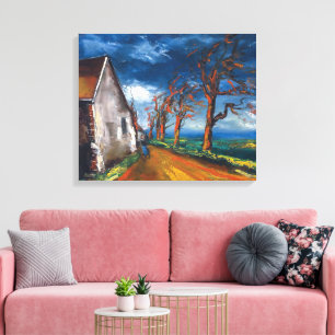 Character on a Village St.   Maurice de Vlaminck   Canvas Print
