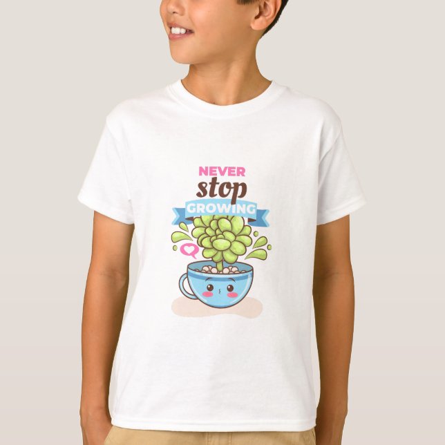 Character Plants Grow Kids T-Shirt (Front)