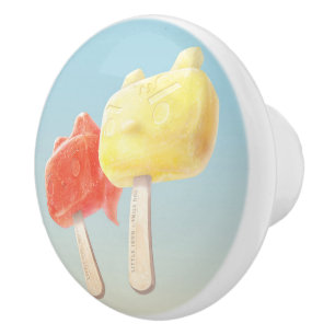 Character Popsicles Ceramic Knob