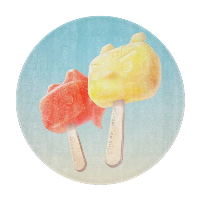 Character Popsicles Cutting Board (Front)