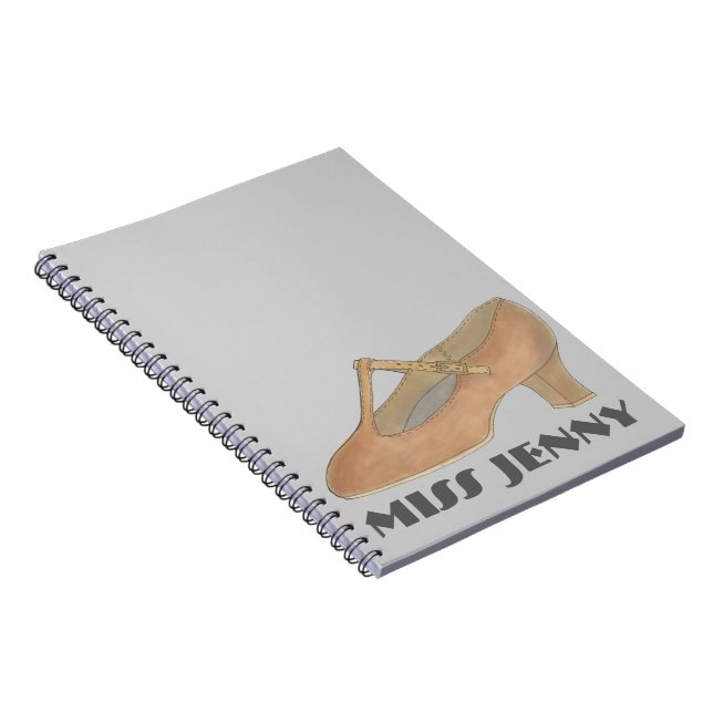 Character Shoe Dancer Dance Teacher Gift Notebook (Right Side)