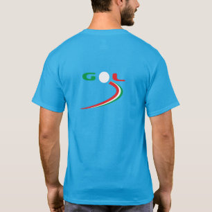 Characterful Tricolor Playful Italian Gol Path T-Shirt
